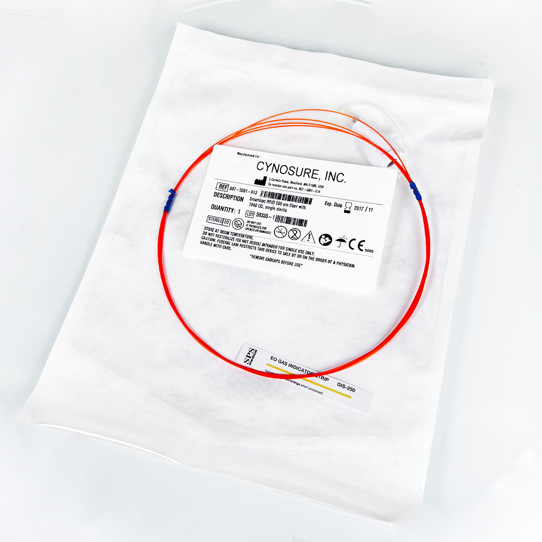 Cynosure SmartLipo RFID 600um Single Orange Laser Fiber 1040 OD 807-5001-613 EXP