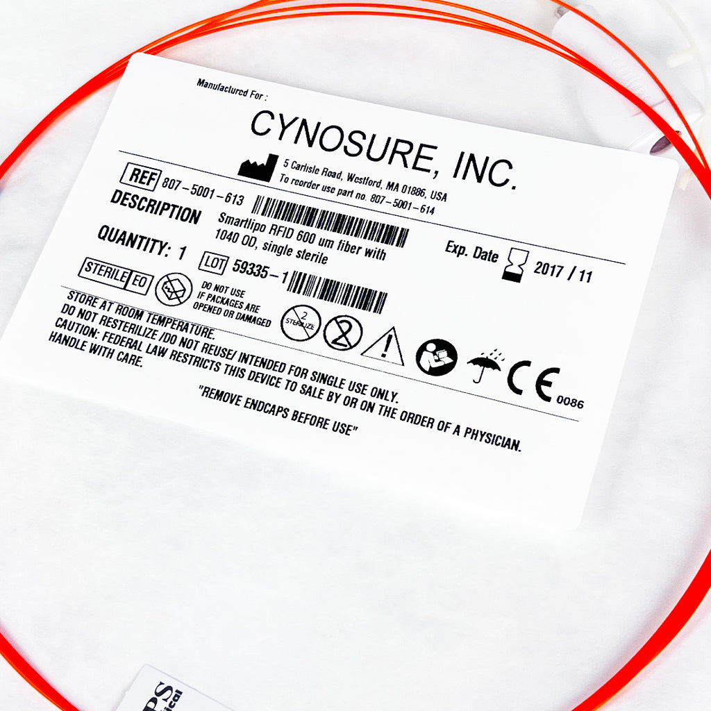 Cynosure SmartLipo RFID 600um Single Orange Laser Fiber 1040 OD 807-5001-613 EXP