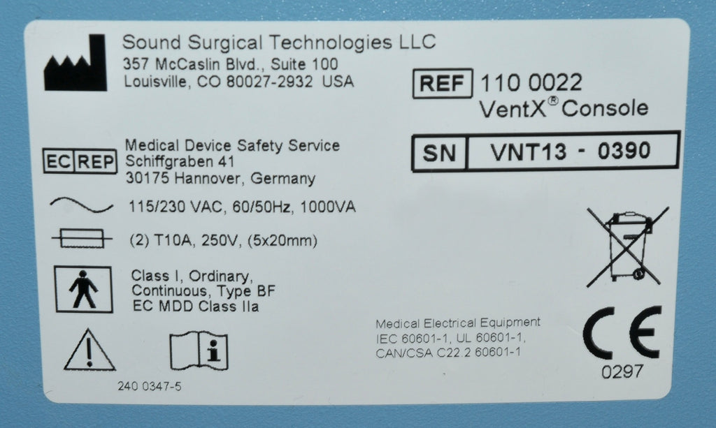 Solta Sound Surgical VaserLipo Vaser Ultrasound Amplifier VentX Vent X Ver 2.0
