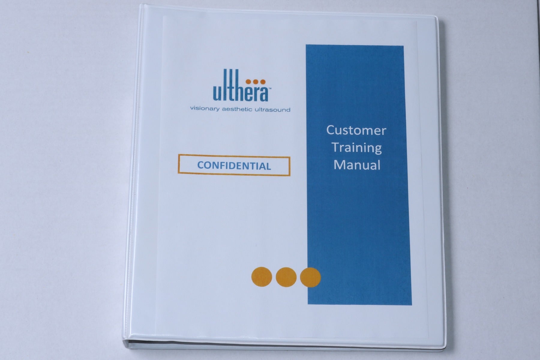 2010 Ulthera Ultherapy Modular Customer Training Program Manual