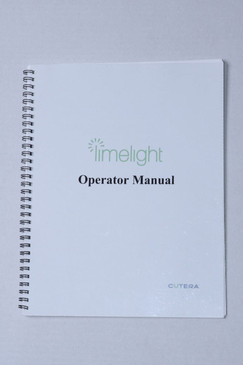 2016 Cutera Xeo LimeLight IPL Handpiece Lime Light Operator Manual D0436 REV C