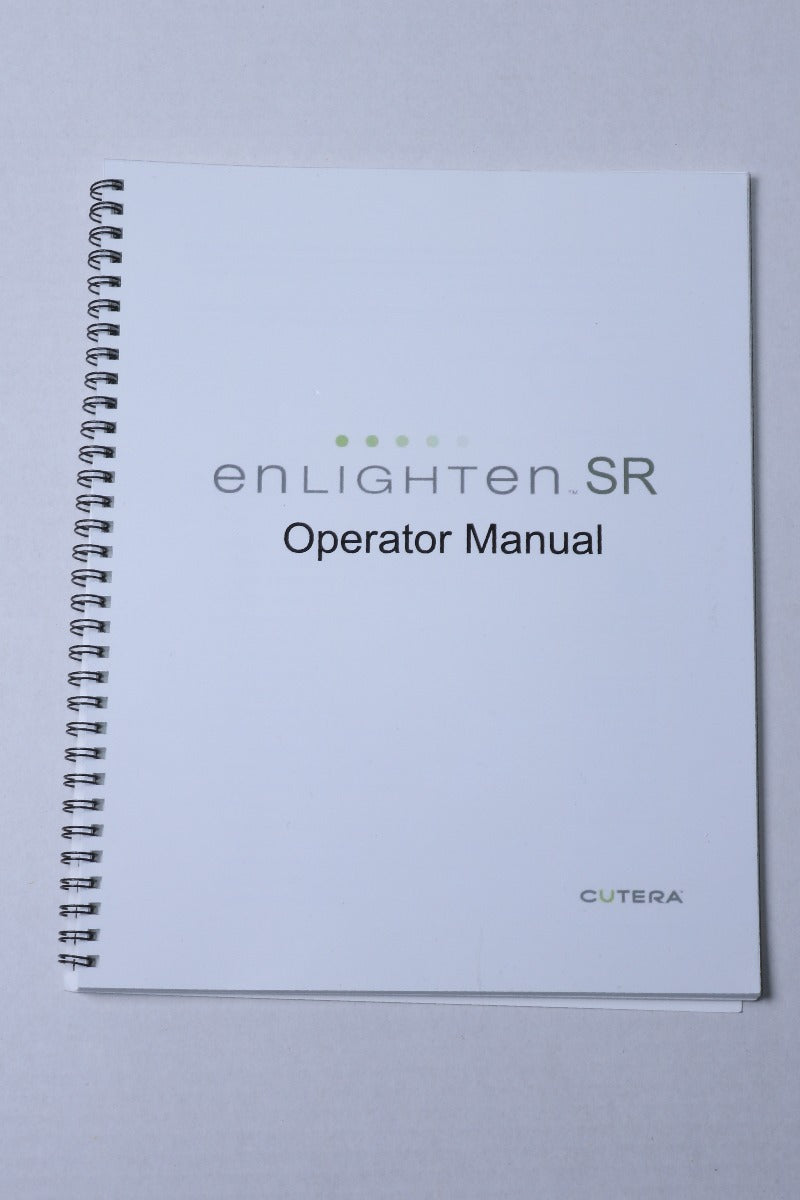 2018 Cutera Enlighten SR NdYAG 532 1064 Laser Operator Manual D2100 REV B