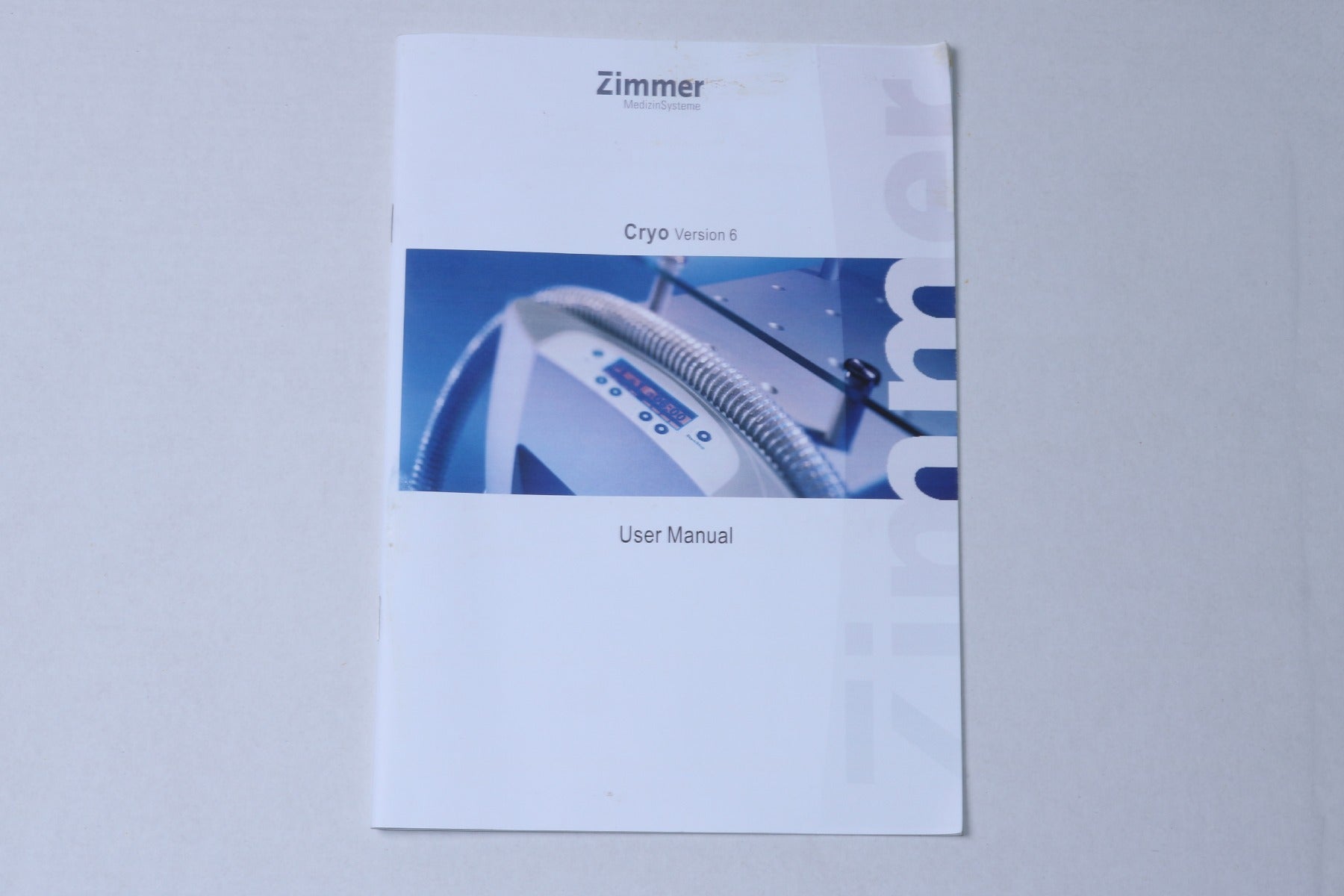 2008 Zimmer Cryo 6 Cold Air Patient Chiller User Operator Manual PL60