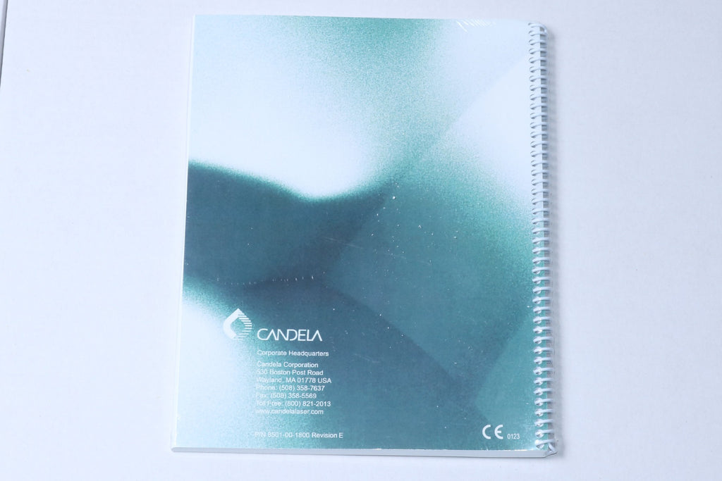 NEW Candela Alex II 2 Tri Vantage 755 Laser Operator Manual REV E 8501-00-1800