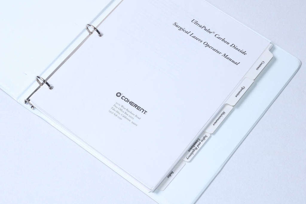 1996 Coherent UltraPulse CO2 Ultra Pulse Laser Operator Manual REV B 0625-378-01