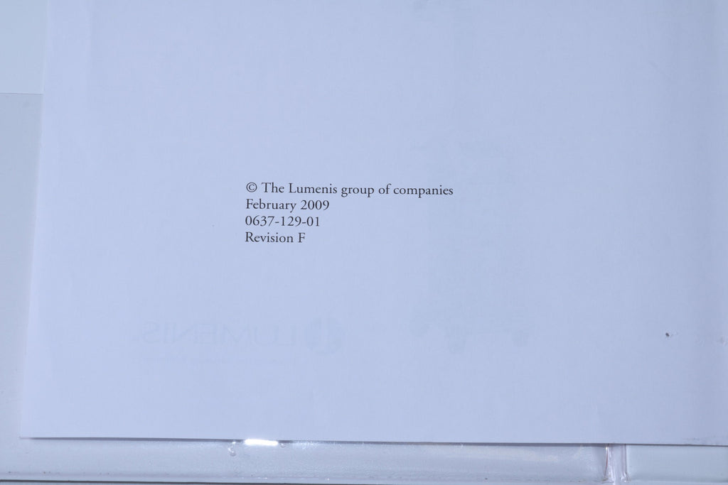 2009 Lumenis UltraPulse Encore SurgiTouch CO2 Laser Operator Manual 0637-129-01