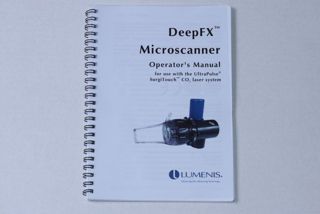 2009 Lumenis UltraPulse DeepFX Microscanner Laser HP Operator Manual PB-1009720
