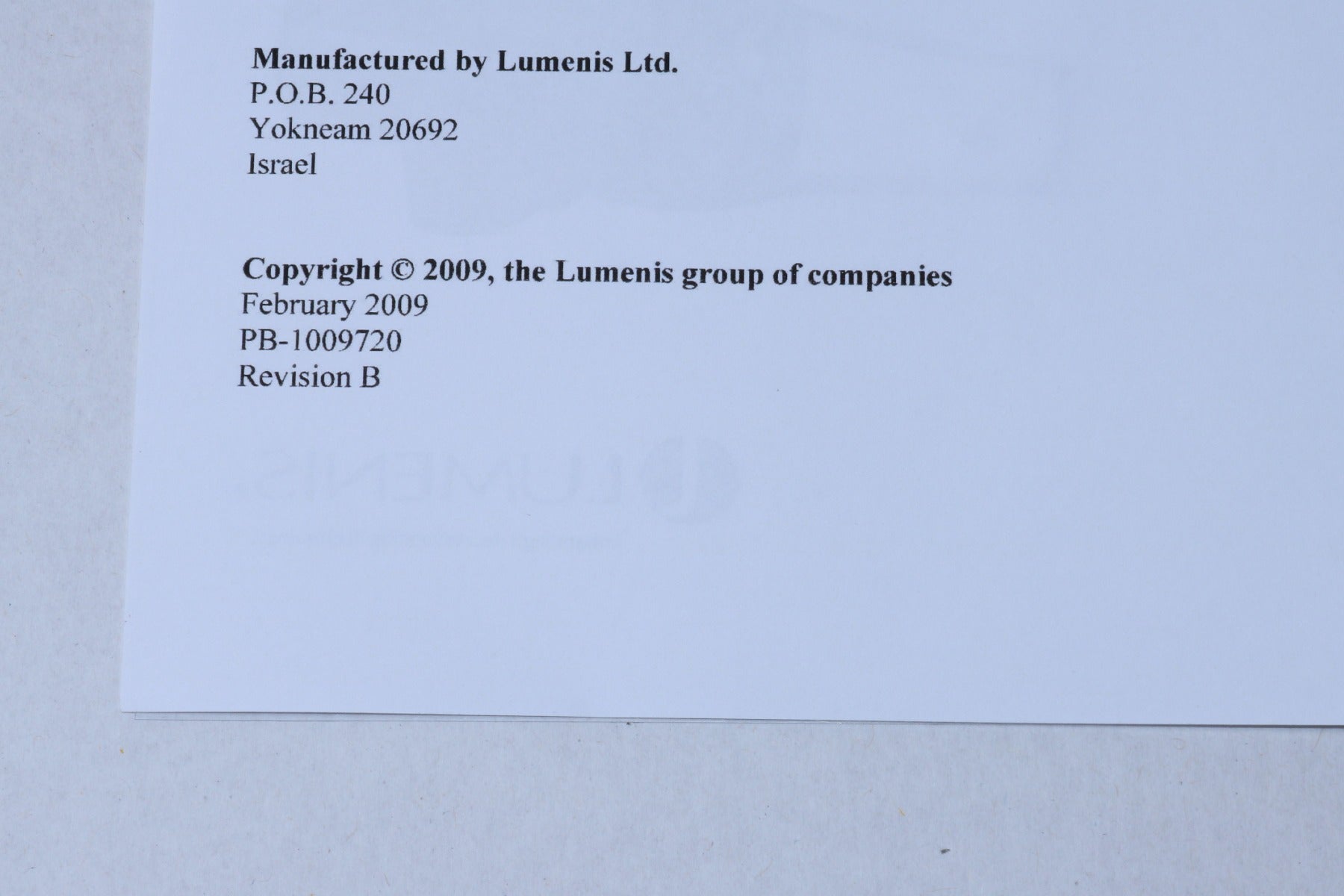 2009 Lumenis UltraPulse DeepFX Microscanner Laser HP Operator Manual PB-1009720