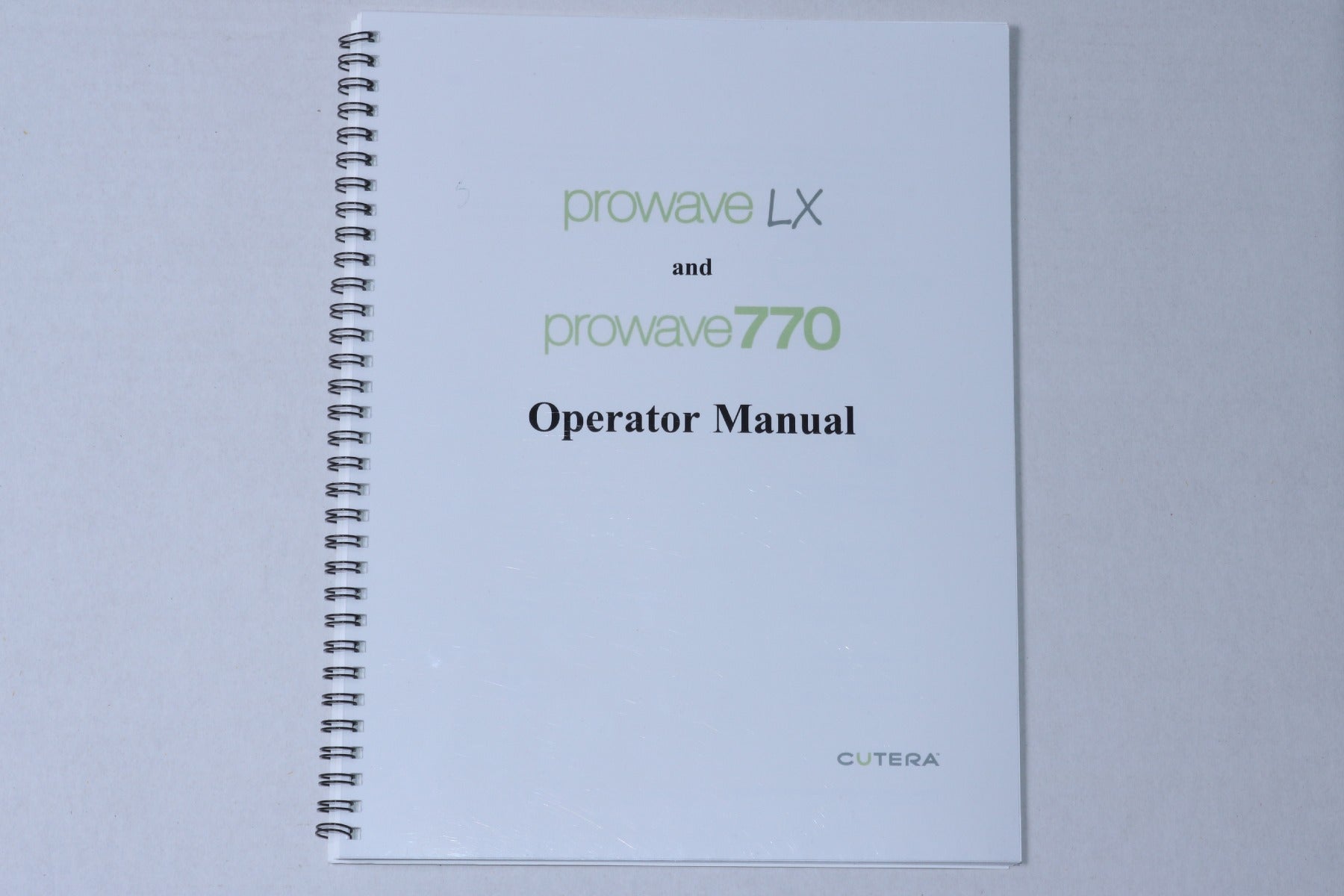 2017 Cutera Xeo Prowave LX Pro Wave 770 IPL Handpiece User Operator Manual D0277