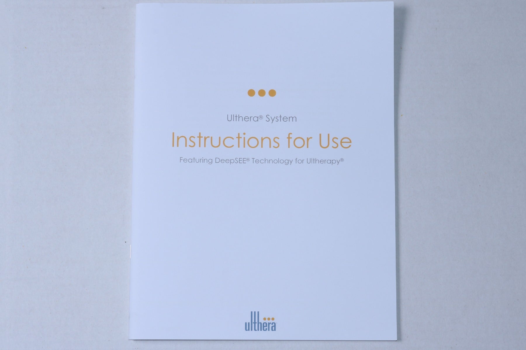 2015 Ulthera Ultherapy Instructions For Use Operator Manual REV C 1004125IFU