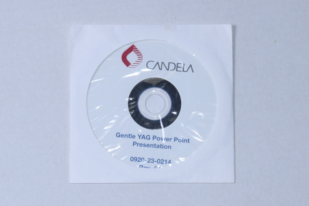 Candela GentleYAG Gentle YAG Power Point Presentation CD REV 1 0920-23-0214