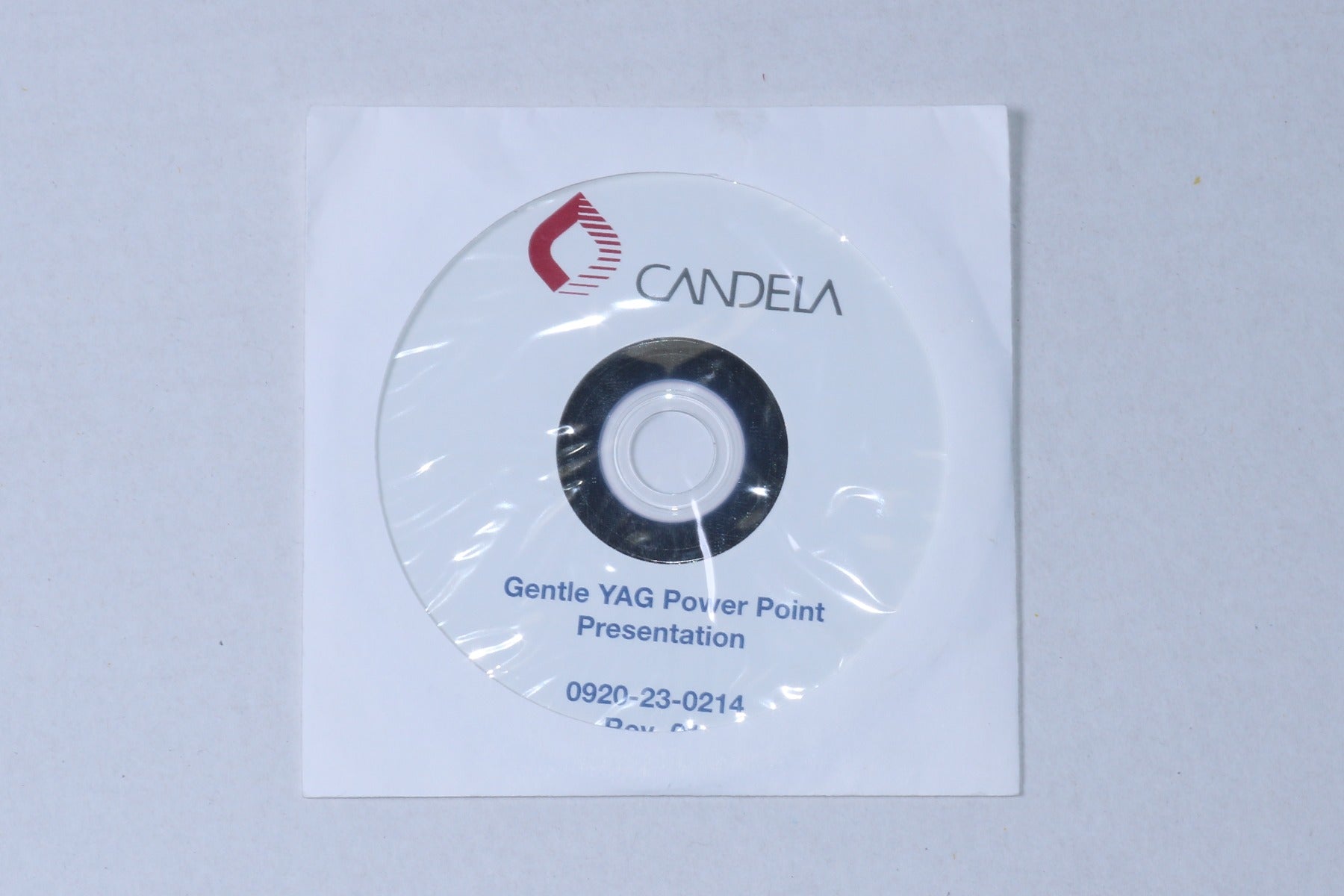 Candela GentleYAG Gentle YAG Power Point Presentation CD REV 1 0920-23-0214