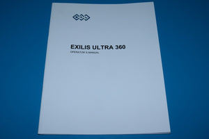 2017 BTL Exilis Ultra 360 RF Skin Tightening Operator Manual 715-80MANENUS600