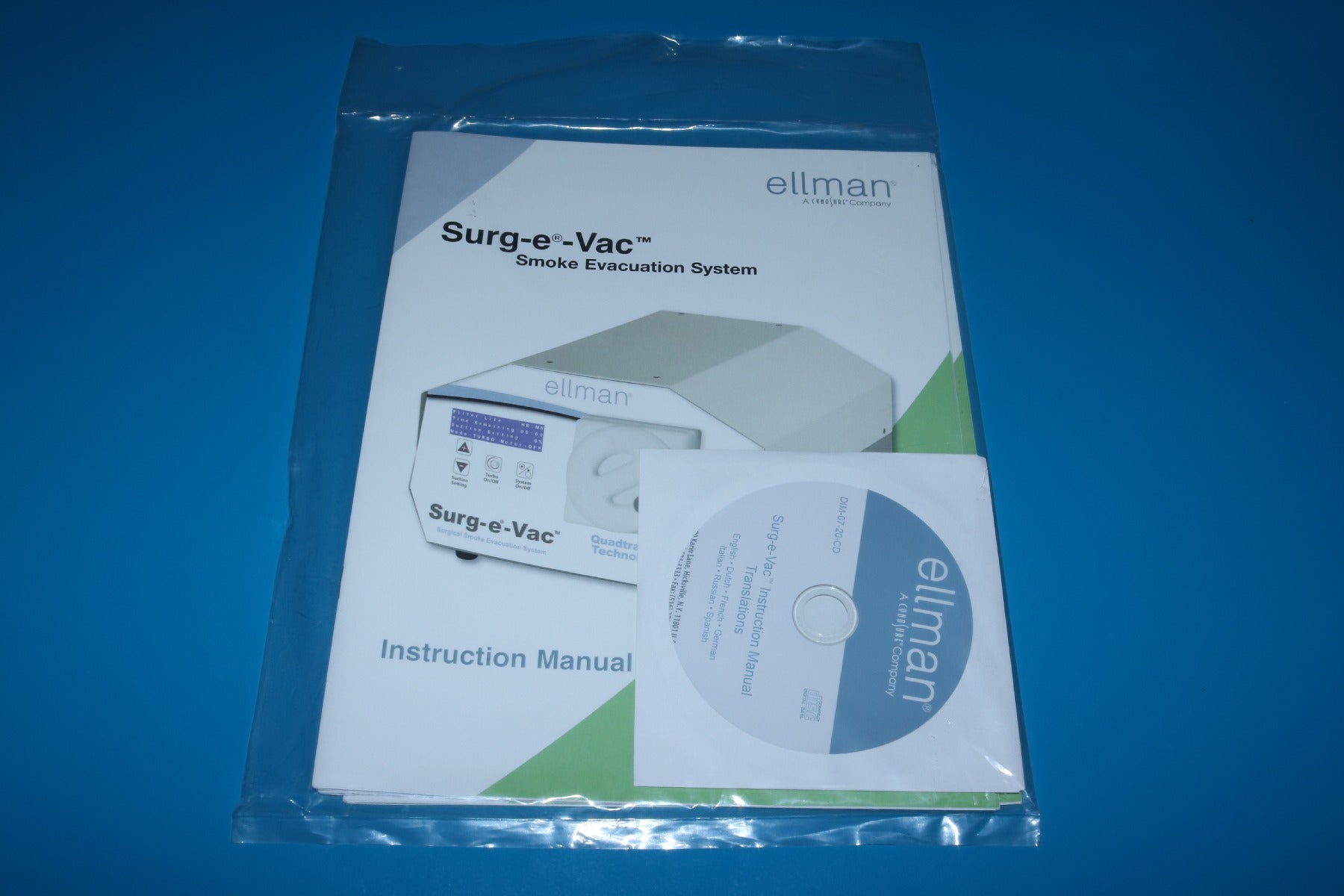 2015 Cynosure Ellman Surg-e-Vac Smoke Evacuator Operator Manual REV F DIM-07-20