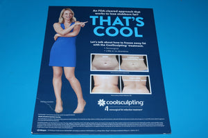 2018 Zeltiq CoolSculpting THAT'S COOL Marketing Display Lobby Sign IC03814-A