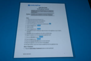 2012 Zeltiq CoolSculpting Quick Start Guide Cool Sculpting BRZ-001-QSG-ENG-B