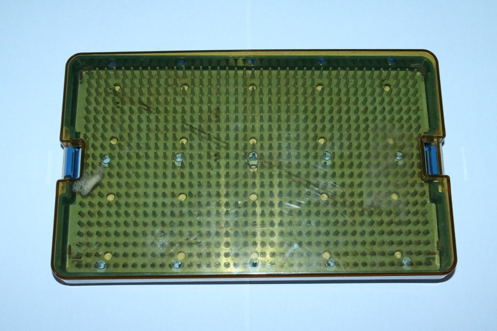 PST USA 10 1/4" X 6 1/4" Autoclave Sterilizer Tray w/ Silicone Finger Liner