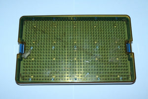 PST USA 10 1/4" X 6 1/4" Autoclave Sterilizer Tray w/ Silicone Finger Liner