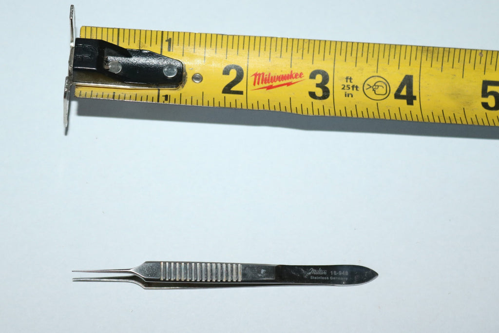 Miltex 18-948 Tweezers Forceps Flat Smooth Precise 0.3 x 5mm No Teeth