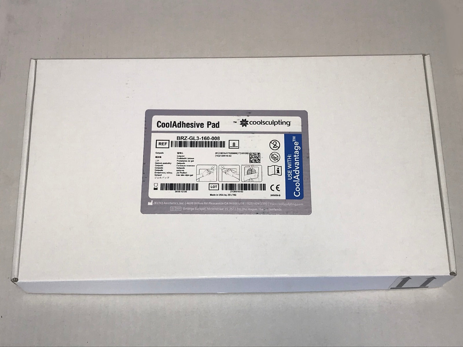 Zeltiq CoolSculpting Cool Advantage CoolAdhesive Adhesive Pads BRZ-GL3-160-008