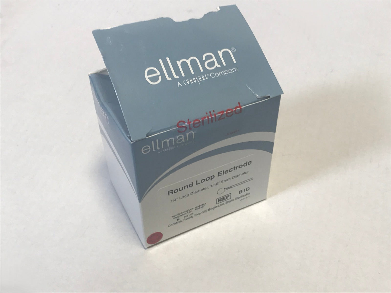 Ellman B1D Pelleve Round Loop Electrodes 1/4" Loop 1/16" Diameter 25Pk EXP 2021