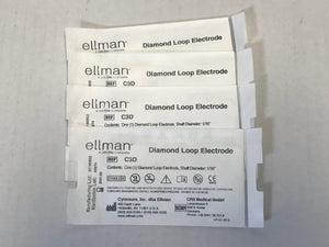 Ellman C3D Pelleve Diamond Loop Electrodes 1/16" Shaft Diameter 4 Pack EXP 2021