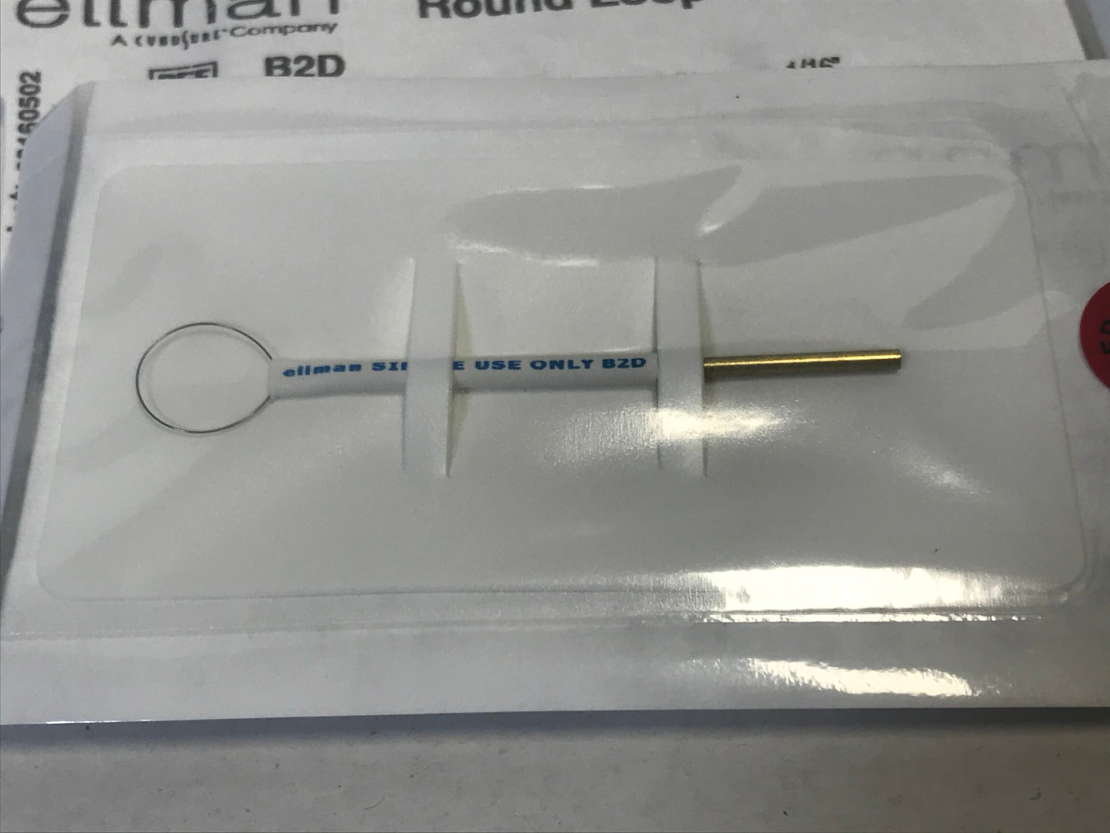 Ellman B2D Pelleve Round Loop Electrodes 3/8" Loop 1/16" Shaft 4 Pack EXP 2021
