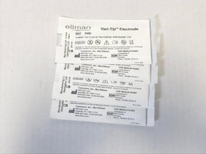 Ellman A8D Pelleve Vari-Tip Electrodes 1/8" Wire 1/16" Shaft 4 Pack EXP 2021