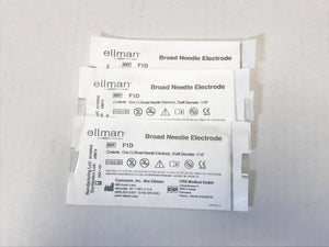 Ellman F1D Pelleve Broad Needle Electrodes 1/16" Shaft Diameter 3 Pack EXP 2021