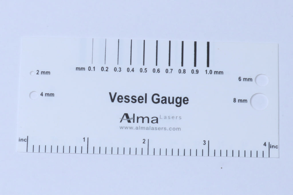 Alma Lasers IPL Spot Size Vessel Gauge Card Spot Size Mask
