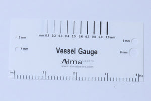 Alma Lasers IPL Spot Size Vessel Gauge Card Spot Size Mask