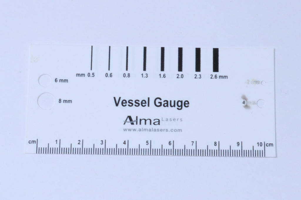 Alma Lasers IPL Spot Size Vessel Gauge Card Spot Size Mask