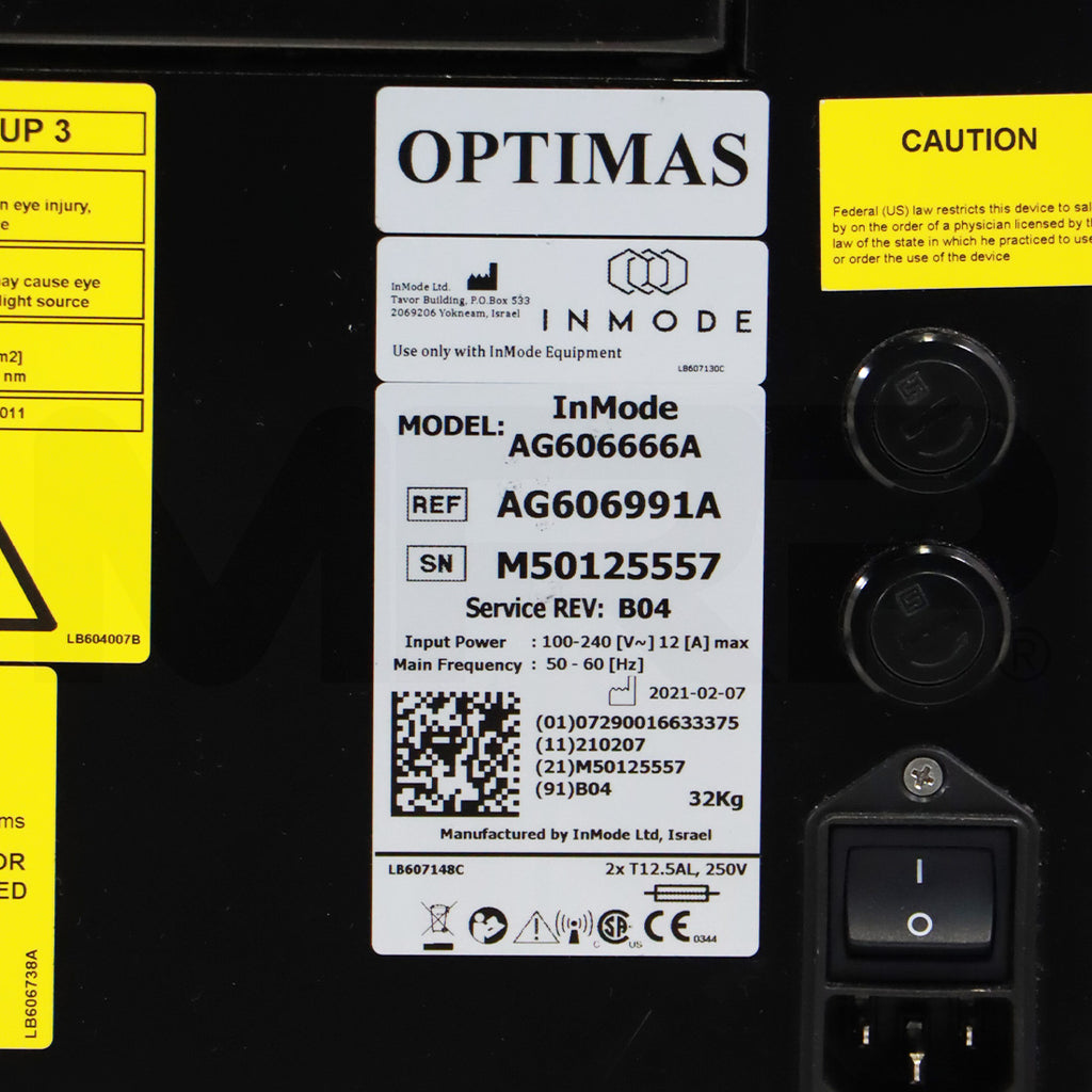 2021 InMode Optimas System Morpheus 8 Lumecca Vasculaze Diolaze Fully Loaded