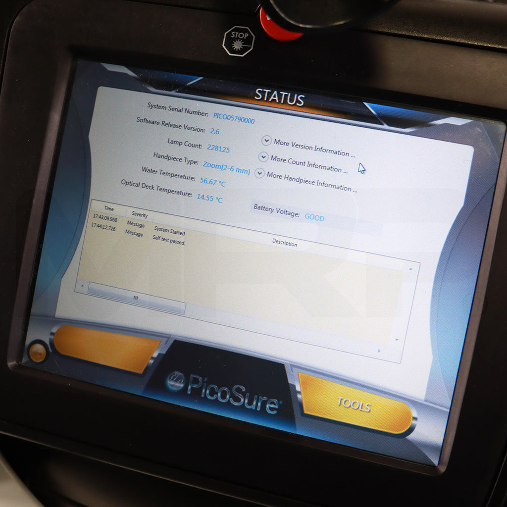 2015 Cynosure PicoSure 532nm 755nm 1064nm Picosecond Short Pulsed Laser System