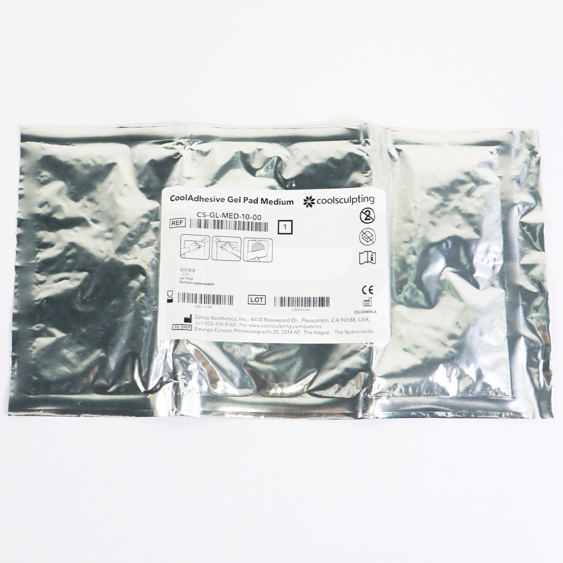 Zeltiq CoolSculpting CoolAdhesive Gel Pad Medium CS-GL-MED-10-00 EXP 11/2025, 6 Pack
