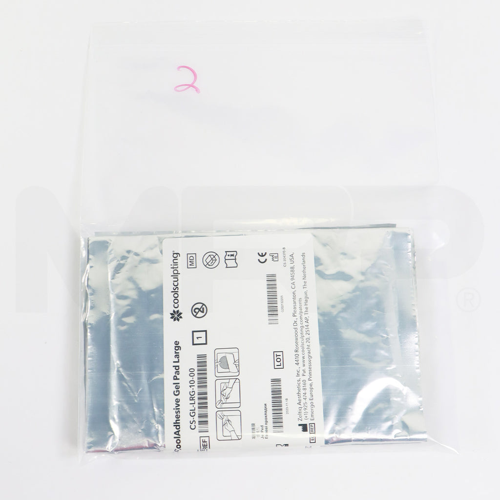 Zeltiq CoolSculpting CoolAdhesive Gel Pad Large CS-GL-LRG-10-00 EXP 11/2023, 2 Pack
