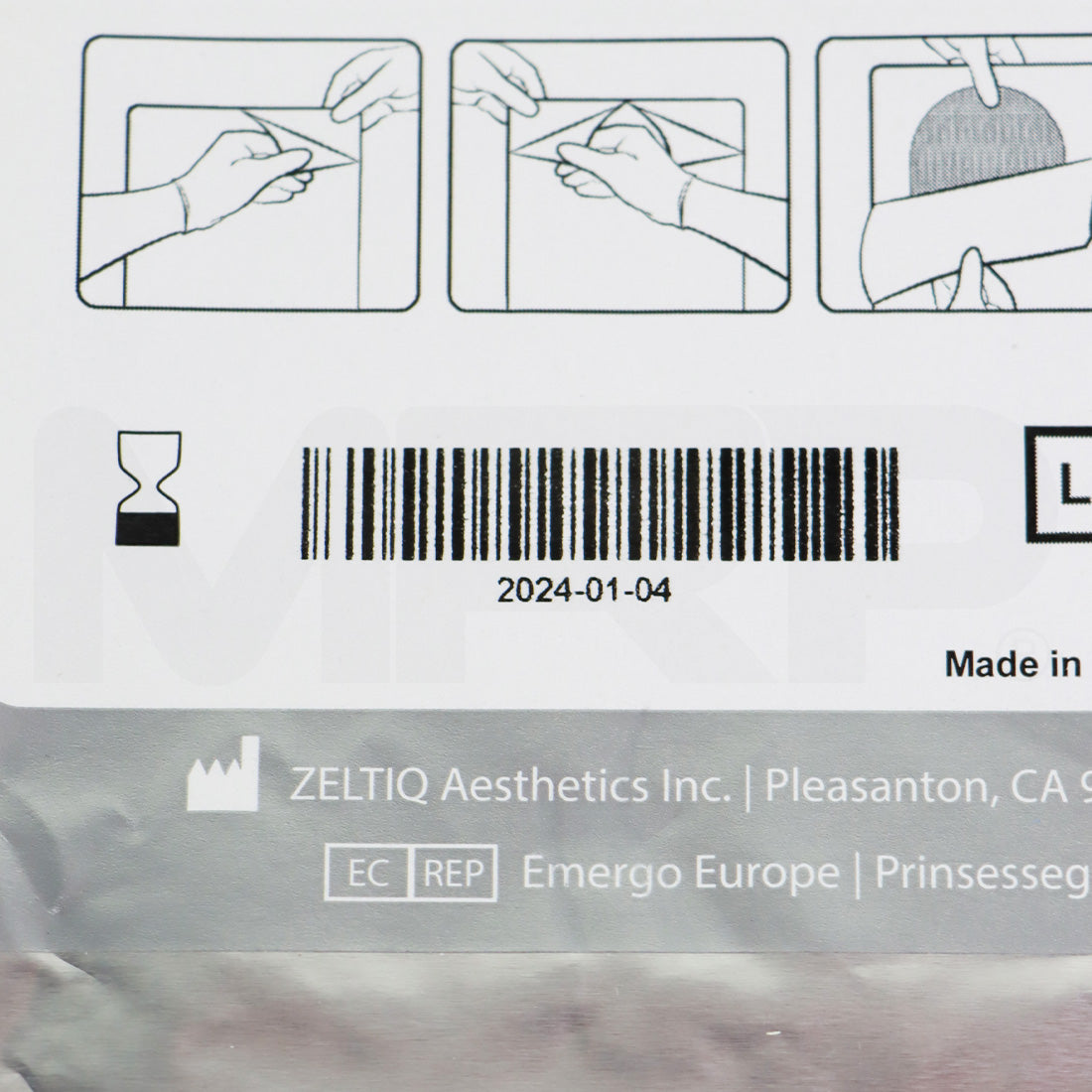 Zeltiq CoolSculpting CoolAdhesive Gel Plus Pad BRZ-GL1-180-008 EXP 01-2024, Single