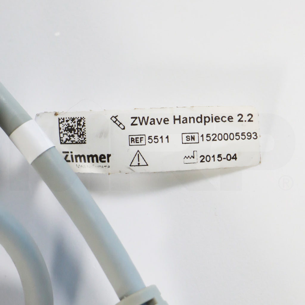 2015 Zimmer ZWave Handpiece 2.2 Radial Shockwave Collagen Reduction 5511 HP