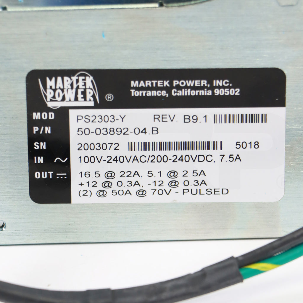 Martek Power HVPS For Lumenis LightSheer Desire - Parts As-Is