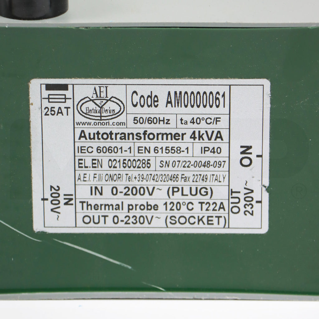 AutoTransformer 4kVA - Parts As-Is