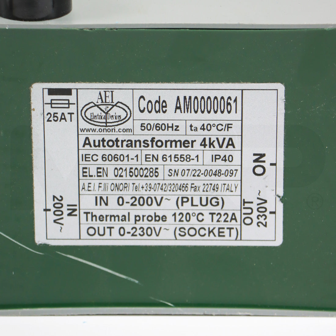 AutoTransformer 4kVA - Parts As-Is