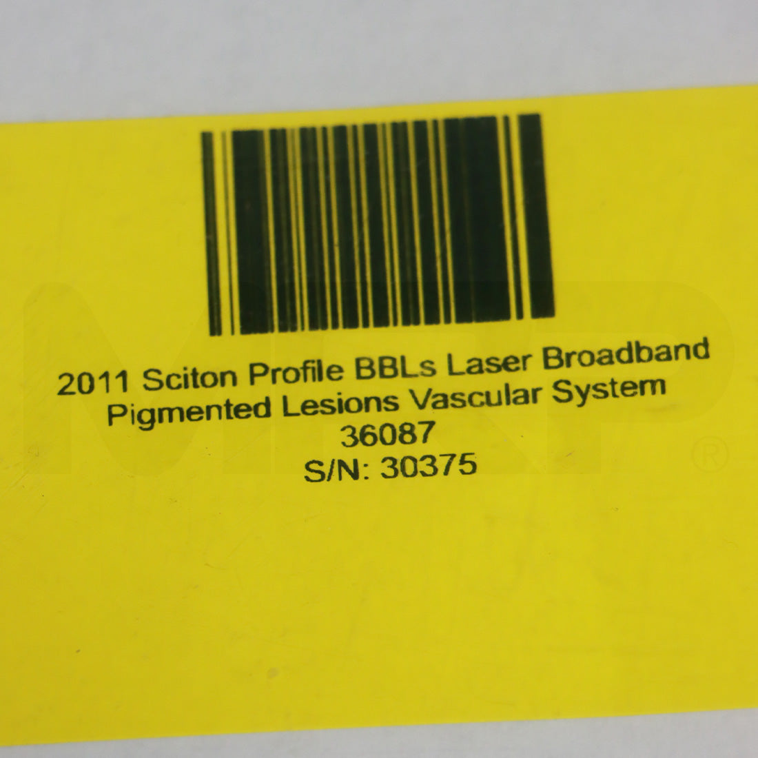 2011 Sciton Profile BBLs Laser Broadband Pigmented Lesions Vascular System