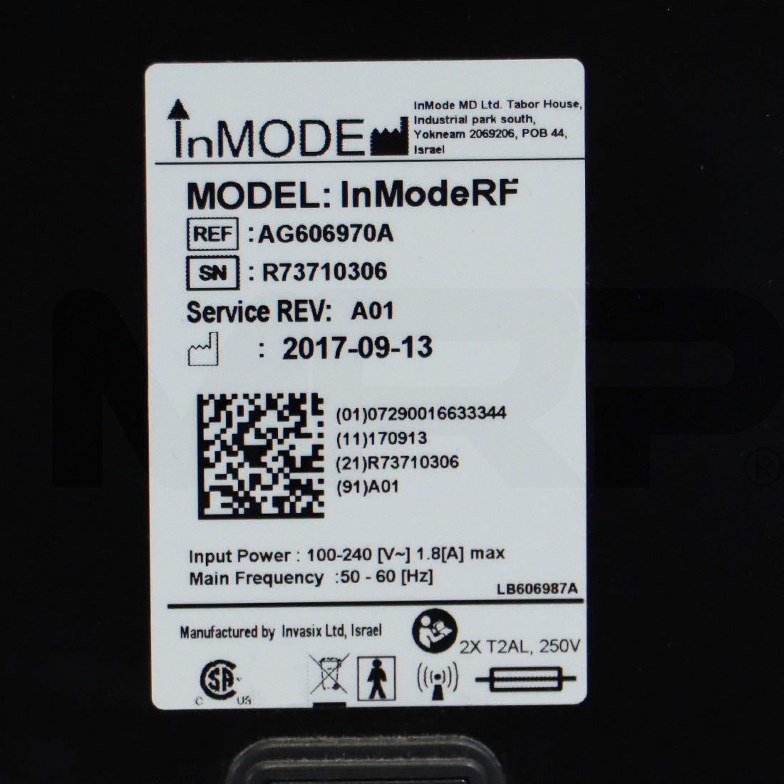 2017 InMode Contoura RadioFrequency Body Contouring Plus MiniFX Wrinkles RF