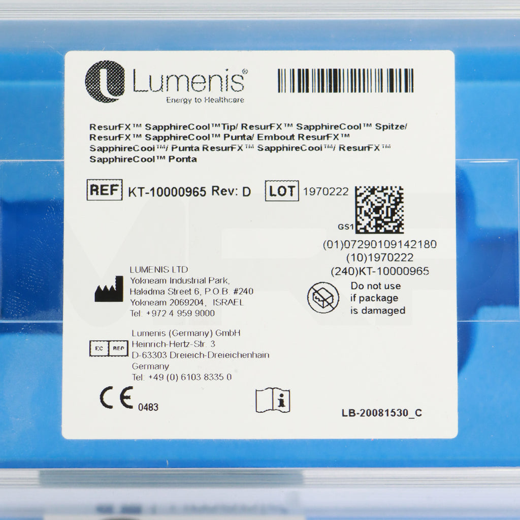 Lumenis ResurFX SapphireCool KT-10000965 Storage Box