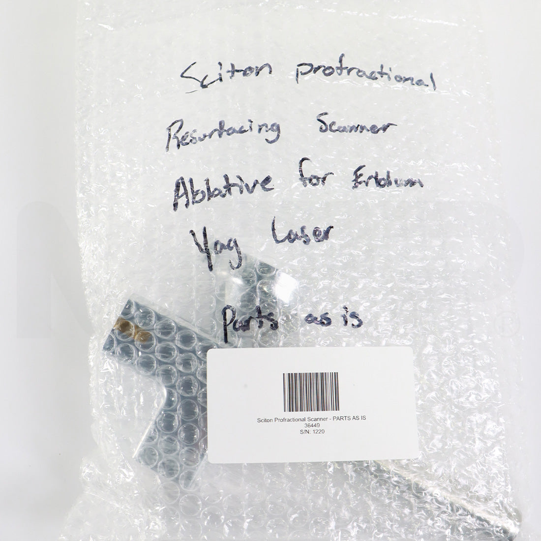 Sciton ProFractional Resurfacing Scanner For Erbium:YAG Laser - Parts As-Is