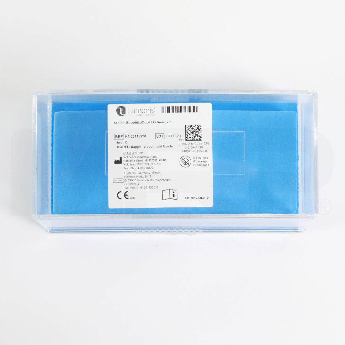 Lumenis Stellar SapphireCool LG 6mm Kit Organizer Case KT-20115290