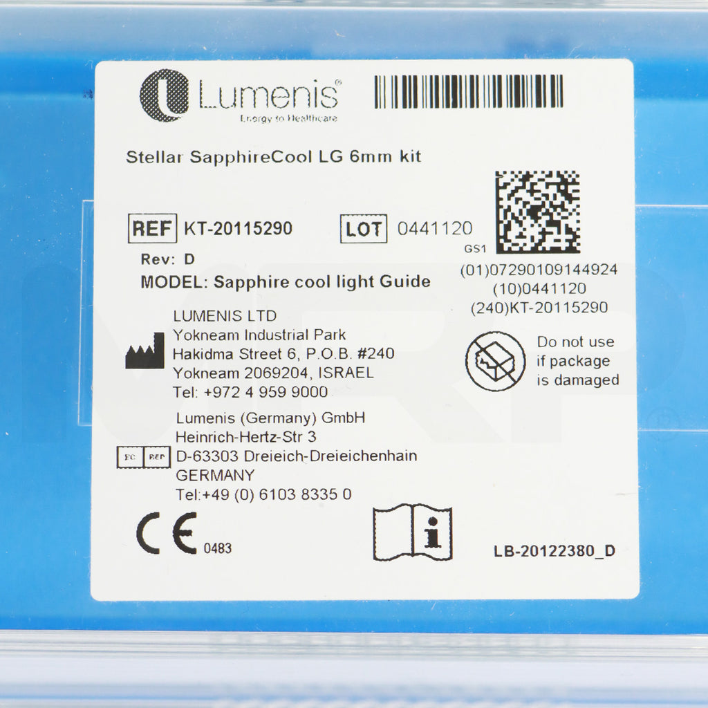 Lumenis Stellar SapphireCool LG 6mm Kit Organizer Case KT-20115290