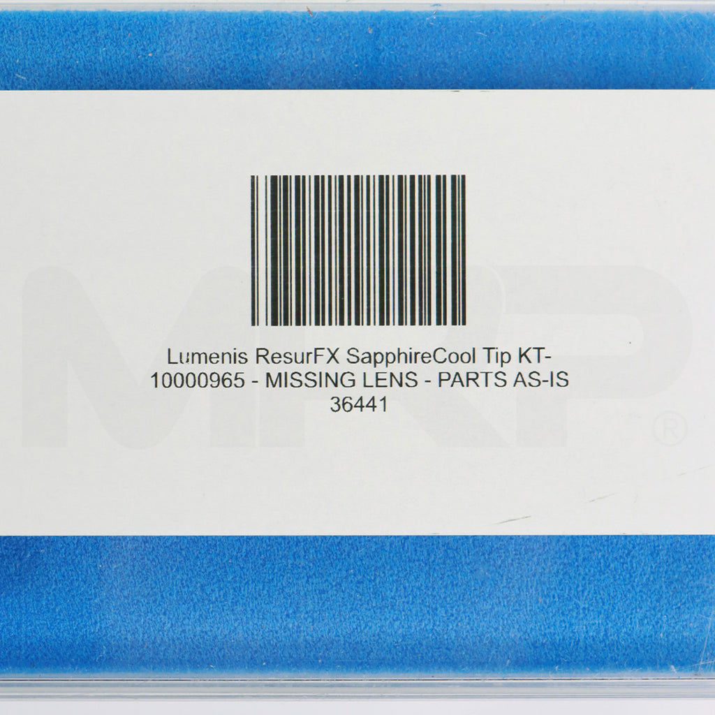 Lumenis ResurFX SapphireCool Tip & Case KT-10000965 - Parts As-Is
