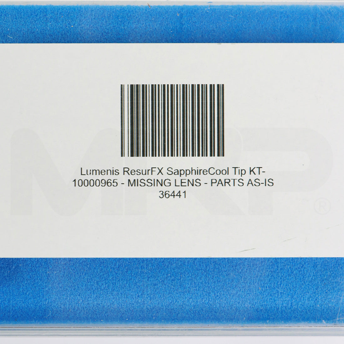 Lumenis ResurFX SapphireCool Tip & Case KT-10000965 - Parts As-Is