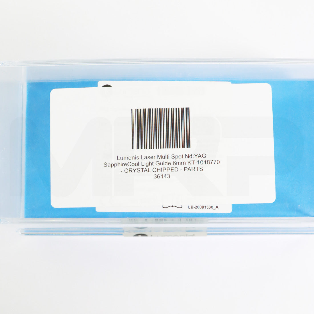 Lumenis SapphireCool Light Guide 6mm KT-1048770 & Case - Parts As-Is